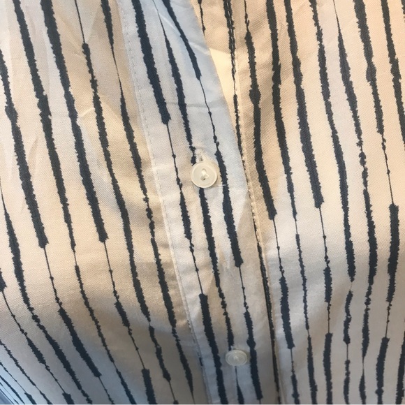 New ! M&S Collection Tunic/Blouse Blue Patterned - Size 12 - Picture 4 of 8